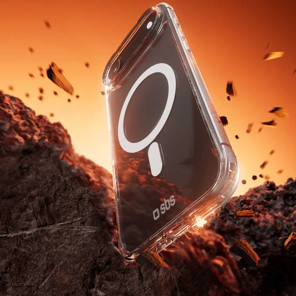SBS Extreme Mag dėklas with D3O Technology skirtas Apple iPhone 17 Air – skaidrus