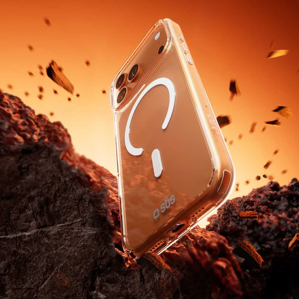 SBS Extreme Mag dėklas su D3O Technology skirtas Apple iPhone 17 Pro Max – skaidrus
