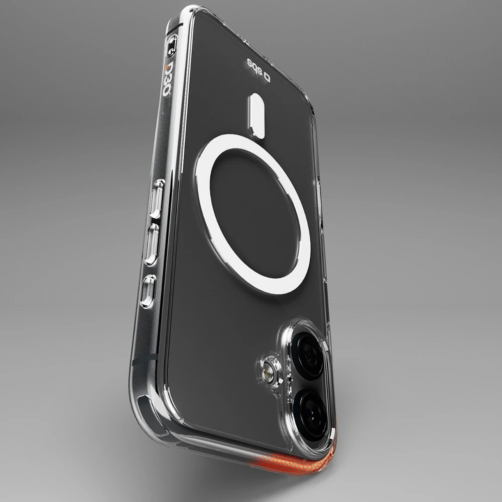 SBS Extreme Mag D3O MagSafe Apple iPhone 16 - dėklas telefonui skaidrus