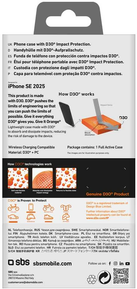 Dėklas SBS Full Active Apple iPhone 16E