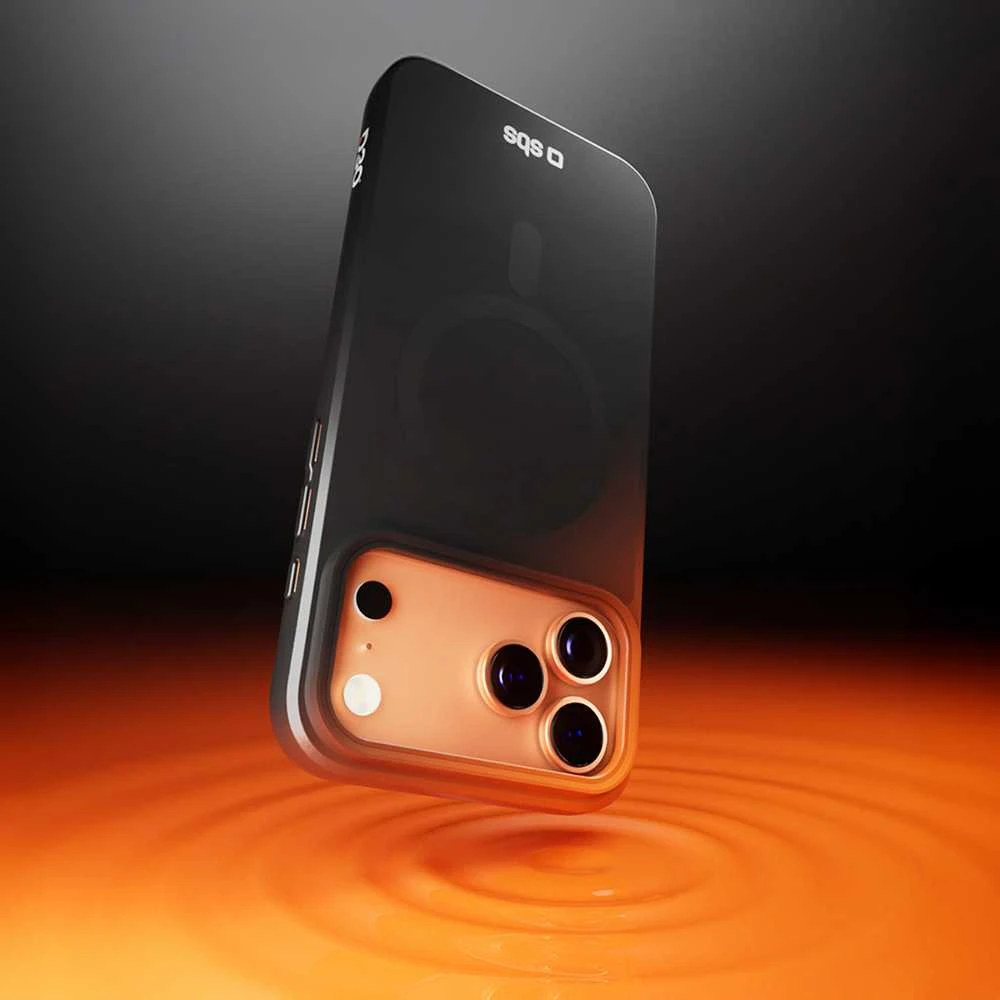 SBS Full Active Mag dėklas with D3O Technology skirtas Apple iPhone 17 Pro Max – juodos spalvos