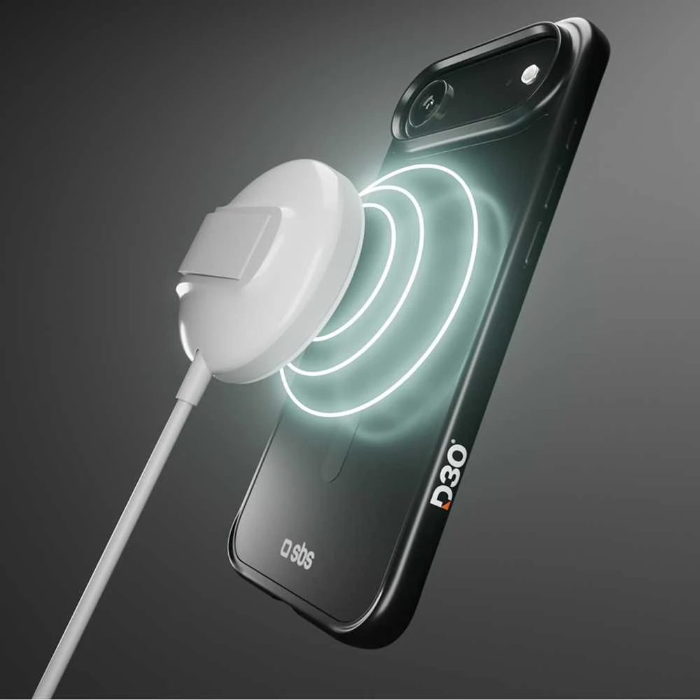 SBS Full Active Mag dėklas with D3O Technology skirtas Apple iPhone 17 Air – juodos spalvos
