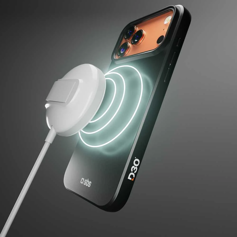SBS Full Active Mag dėklas with D3O Technology skirtas Apple iPhone 17 Pro – juodos spalvos