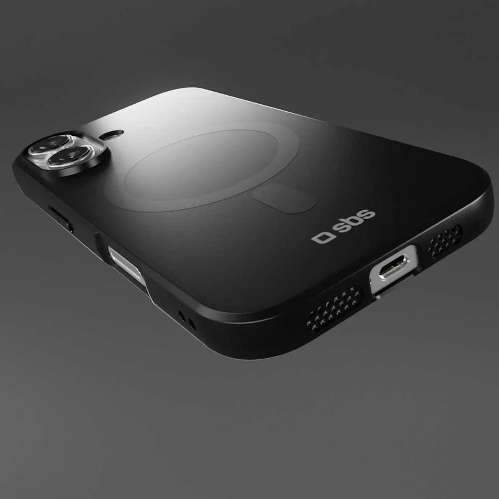 SBS Full Active Mag dėklas with D3O Technology skirtas Apple iPhone 17 – juodos spalvos