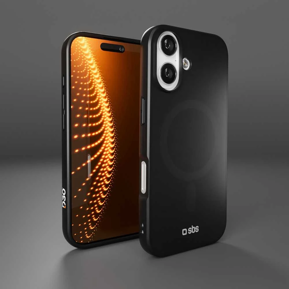 SBS Full Active Mag dėklas with D3O Technology skirtas Apple iPhone 17 – juodos spalvos