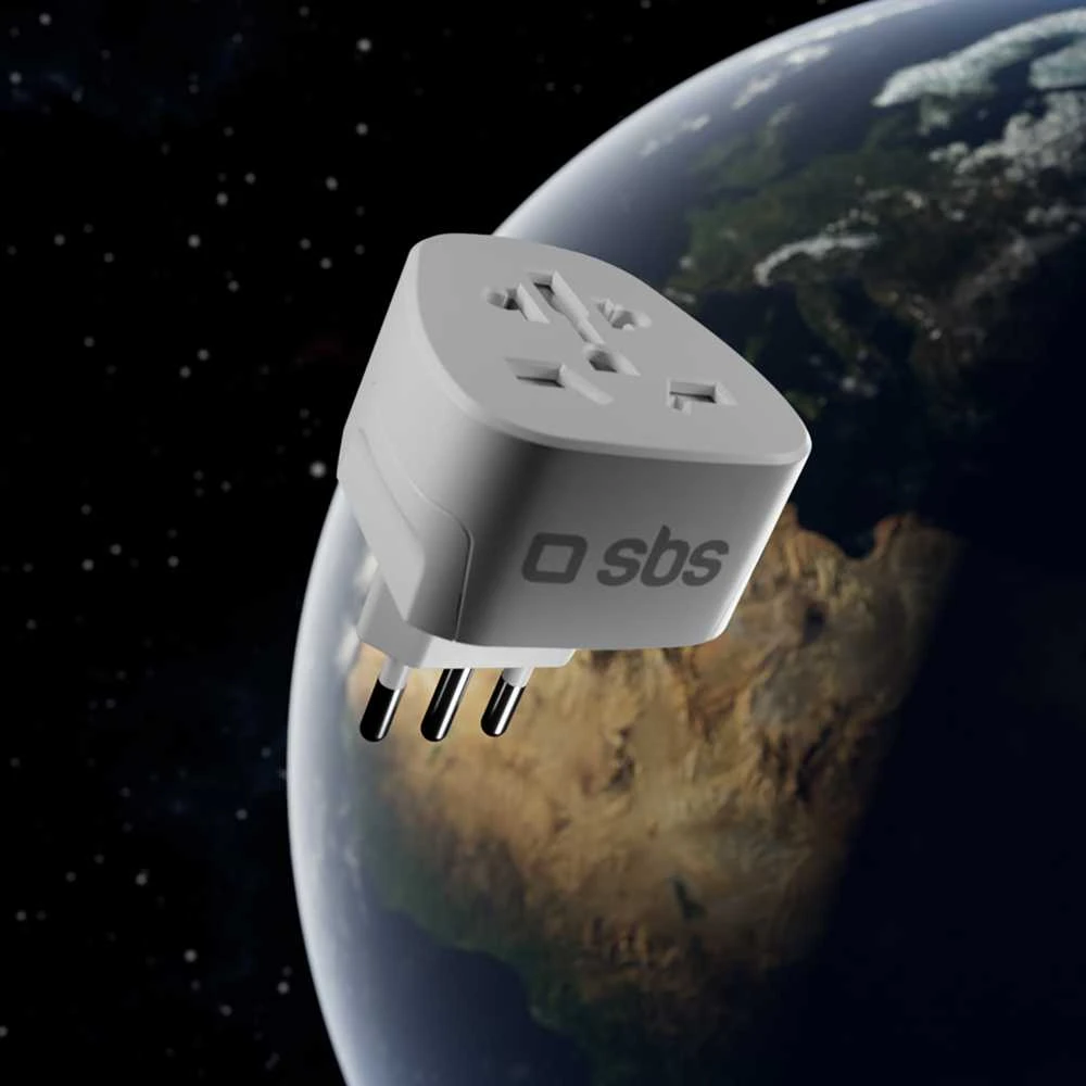 SBS IT kelioninis adapteris – universalus – baltas