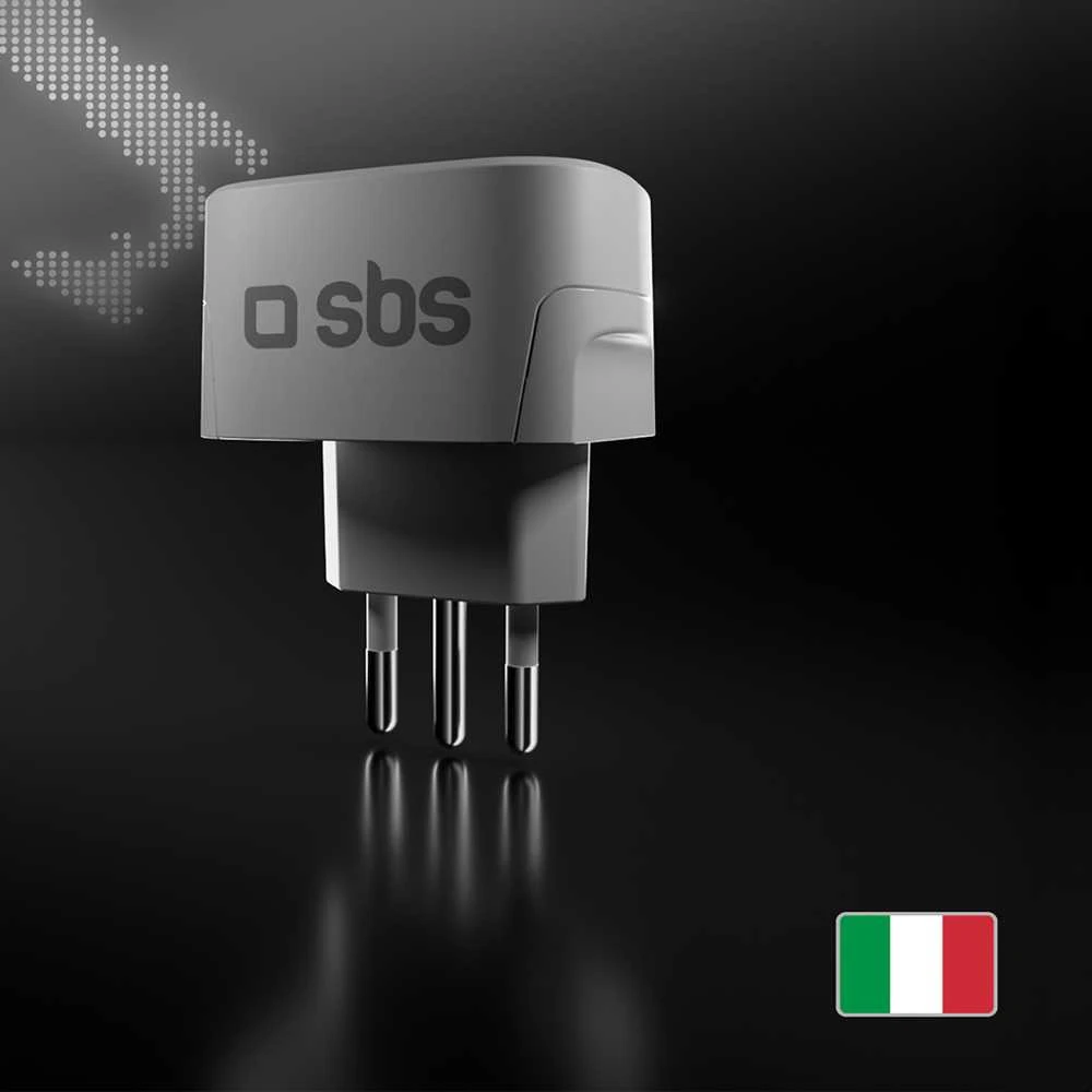 SBS IT kelioninis adapteris – universalus – baltas