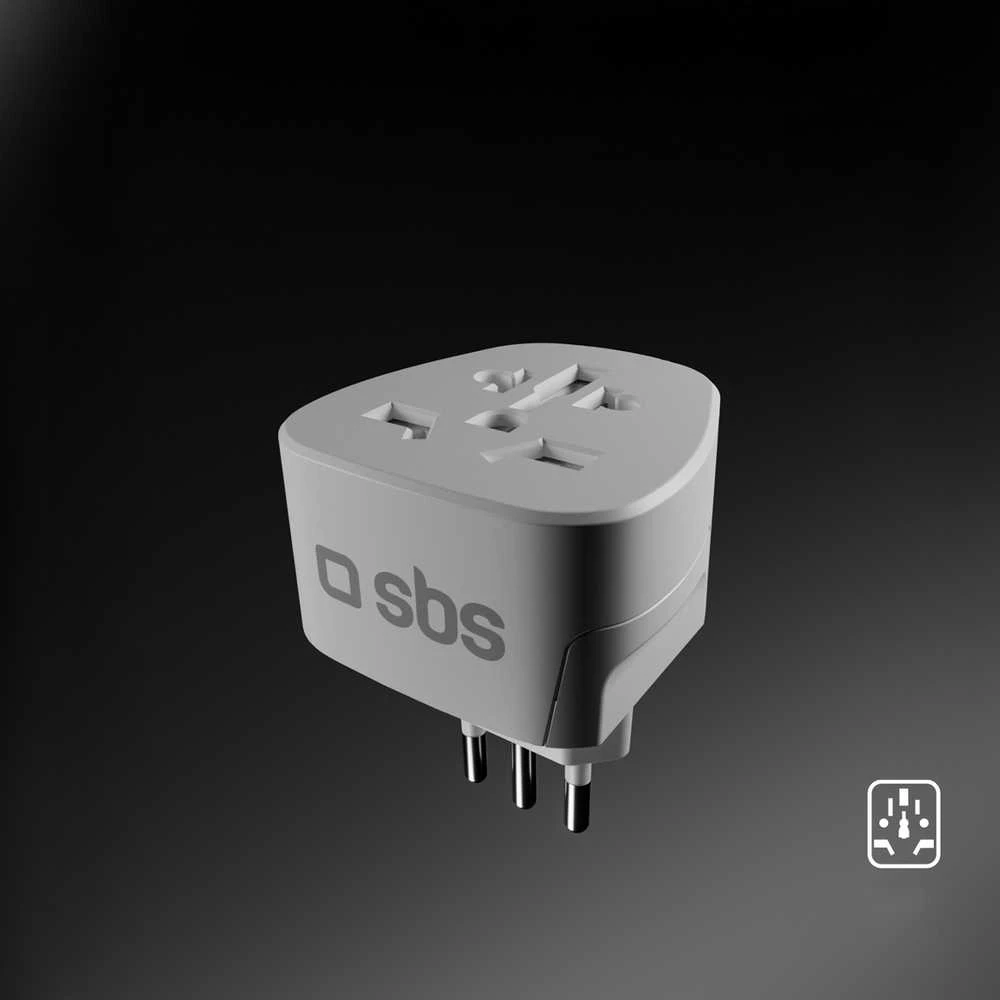 SBS IT kelioninis adapteris – universalus – baltas
