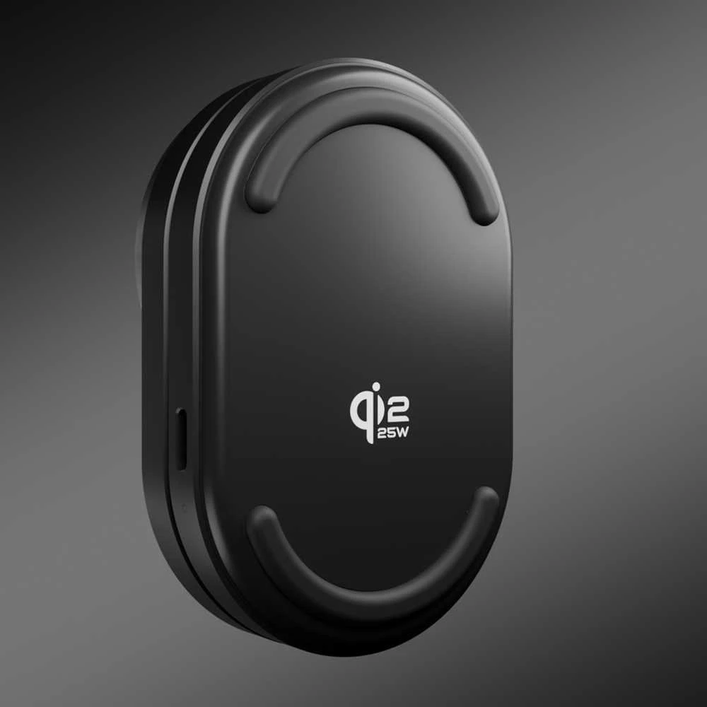 SBS Qi2.2 25W indukcinė 3 viename sulankstoma įkrovimo stotelė su MFI sertifikatu - Juodas