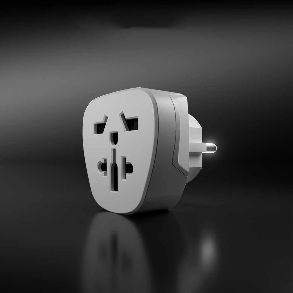 SBS Shucko/EU Travel Adapteris - Universal - Baltas