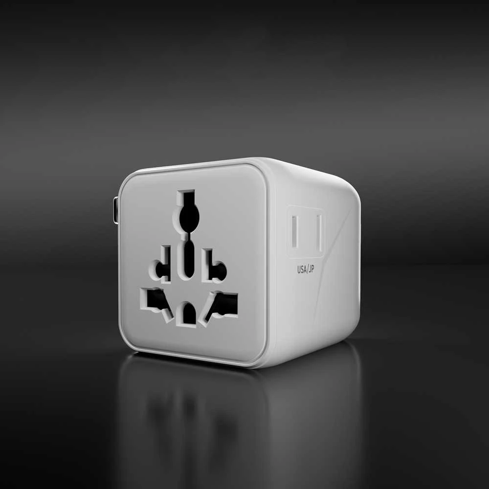 SBS TEADAPTUNI universal travel adapter - baltas