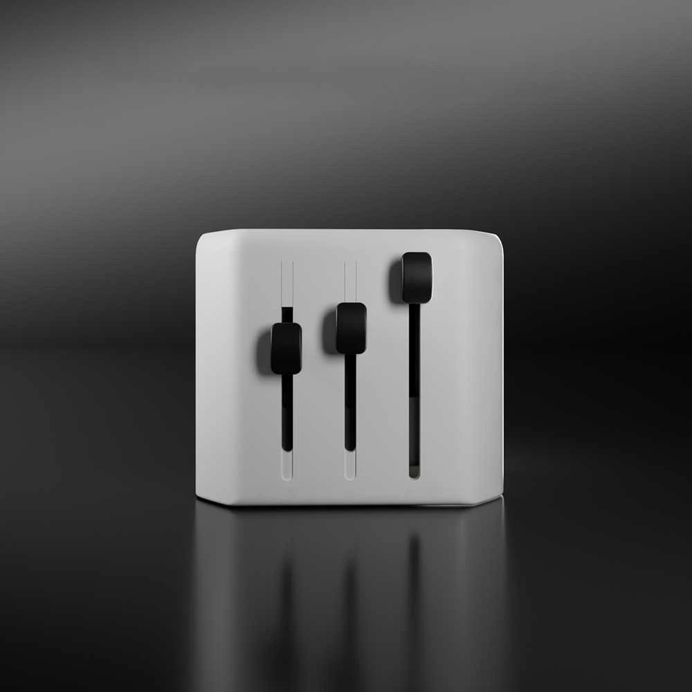 SBS TEADAPTUSBTCUNI USB-C USB-A universalus kelioninis adapteris - Baltos