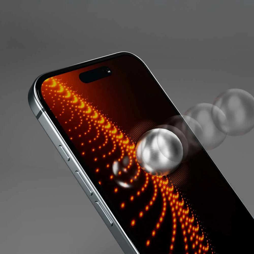 SBS apsauginis stiklas with D3O technology with applicator skirtas iPhone 16 Plus / iPhone 15 Plus
