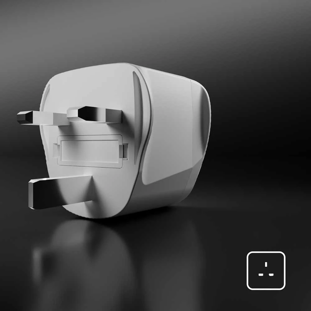 SBS UK kelioninis adapteris – universalus – baltas
