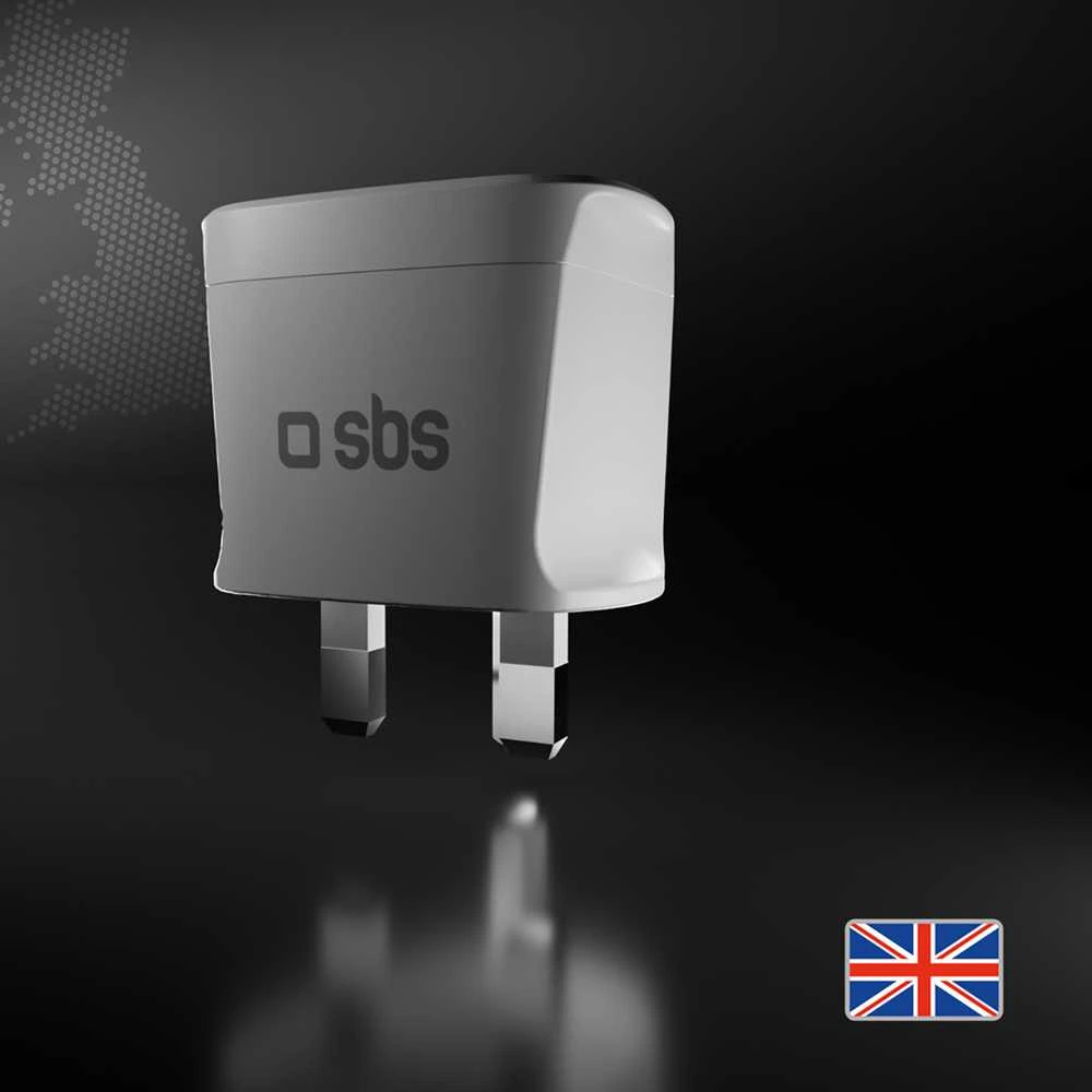 SBS UK kelioninis adapteris – universalus – baltas