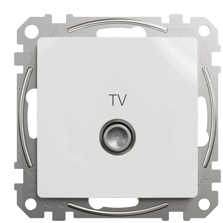 Antenos lizdas SCHNEIDER SEDNA DESIGN, baltos spalvos
