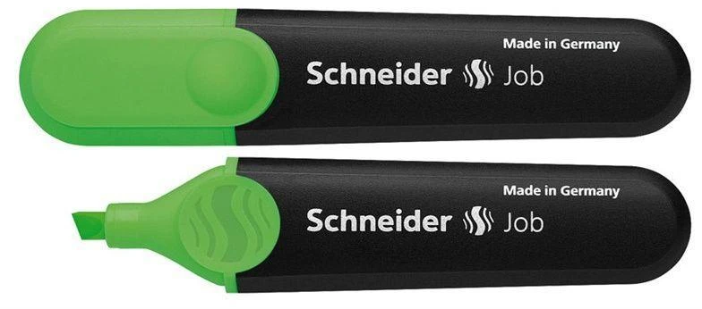 Teksto žymeklis Schneider Job, 1-5 mm, kirsta galvutė, žalias 1212-410