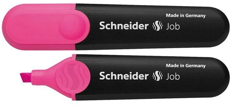 Teksto žymeklis Schneider Job, 1-5 mm, kirsta galvutė, rožinis 1212-409
