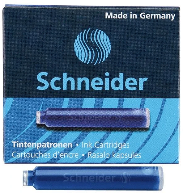 Schneder Rašalo kapsulės Schneider, trumpos, mėlynos, (6vnt.) 1223-405