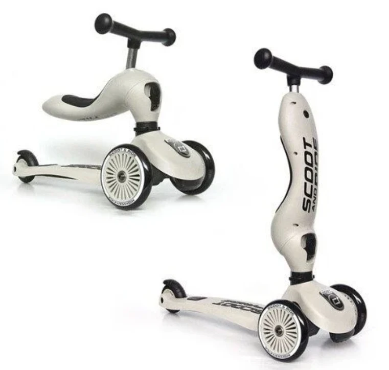 Paspirtukas - balansinis dviratukas Scoot & Ride Highwaykick 1 2in1 Ash 96268