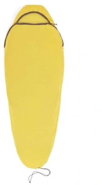 Sea To Summit Reactor Sleeping Bag Liner - Mummy W / Drawcord - kompaktiškas - geltonas