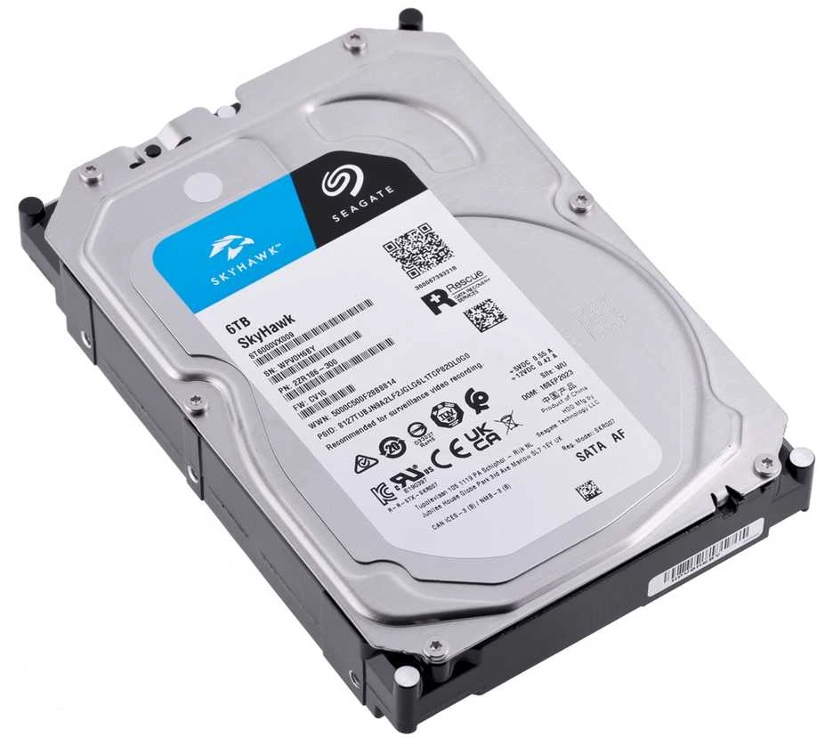 „SEAGATE“ HDD „SkyHawk Surveillance“ (3,5 colio/6 TB/SATA 6 Gb/s/rpm 5400)