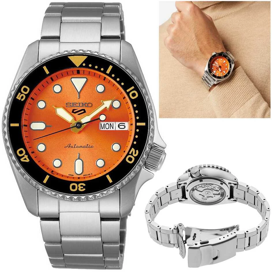 SEIKO 5 Sports vyriškas laikrodis SRPD59K1 automatinis + dėžutė