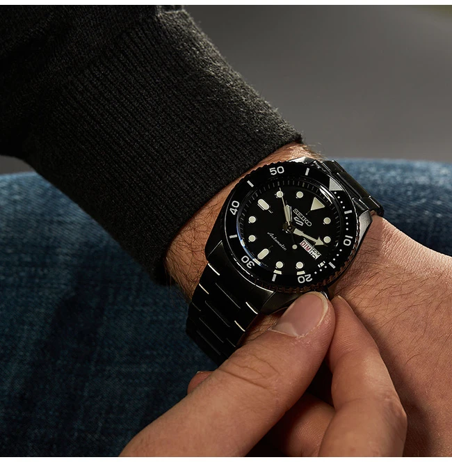 SEIKO 5 Sports vyriškas laikrodis SRPD65K1 automatinis + dėžutė