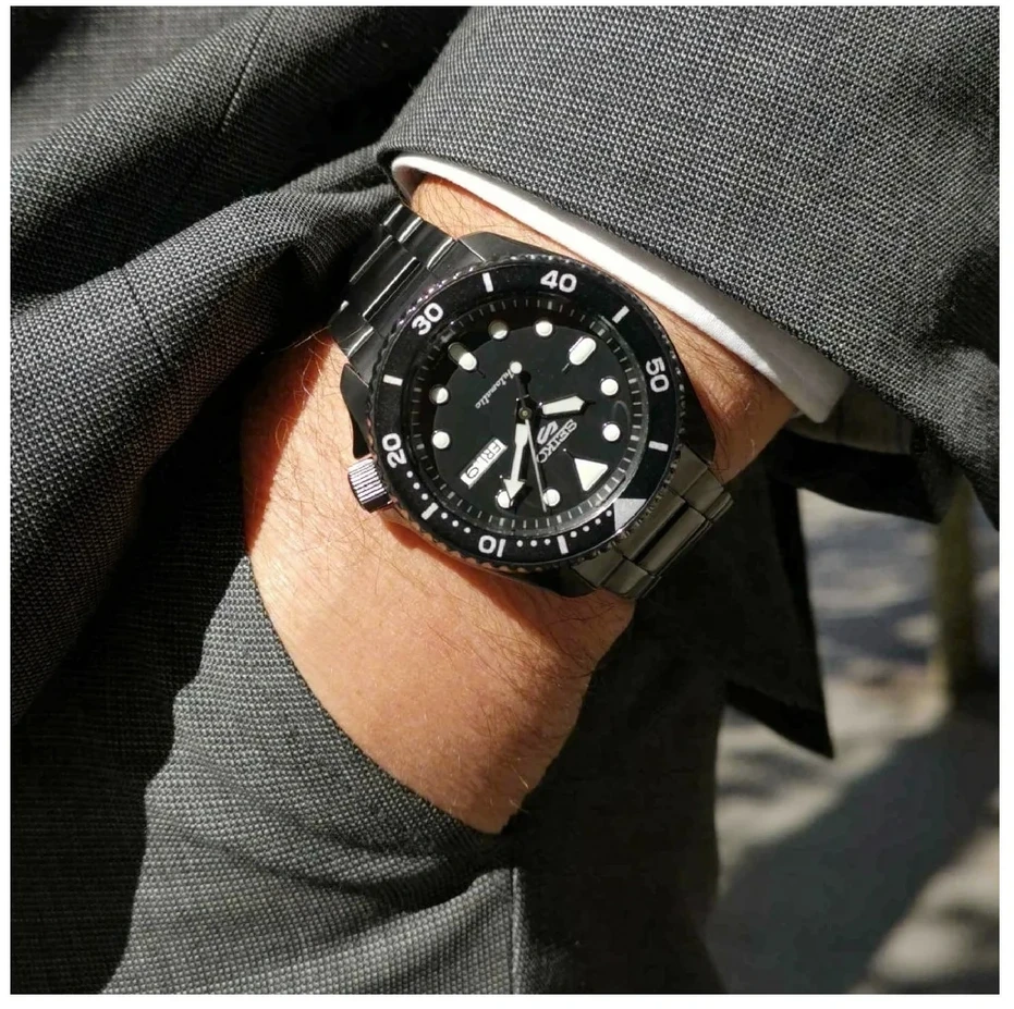 SEIKO 5 Sports vyriškas laikrodis SRPD65K1 automatinis + dėžutė