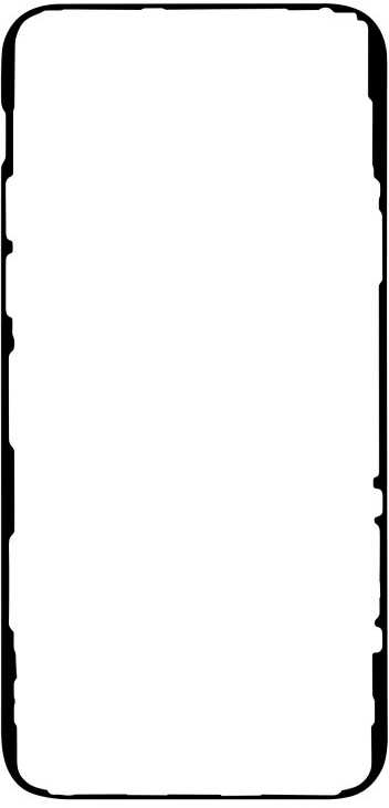 Dėklas Iphone Lcd ADHESIVE TAPE FOR LCD IPHONE 12 / 12 PRO Juodas