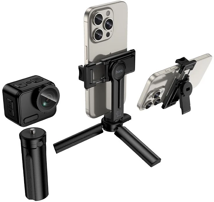 Selfie stick tripod Hoco K100 juodas