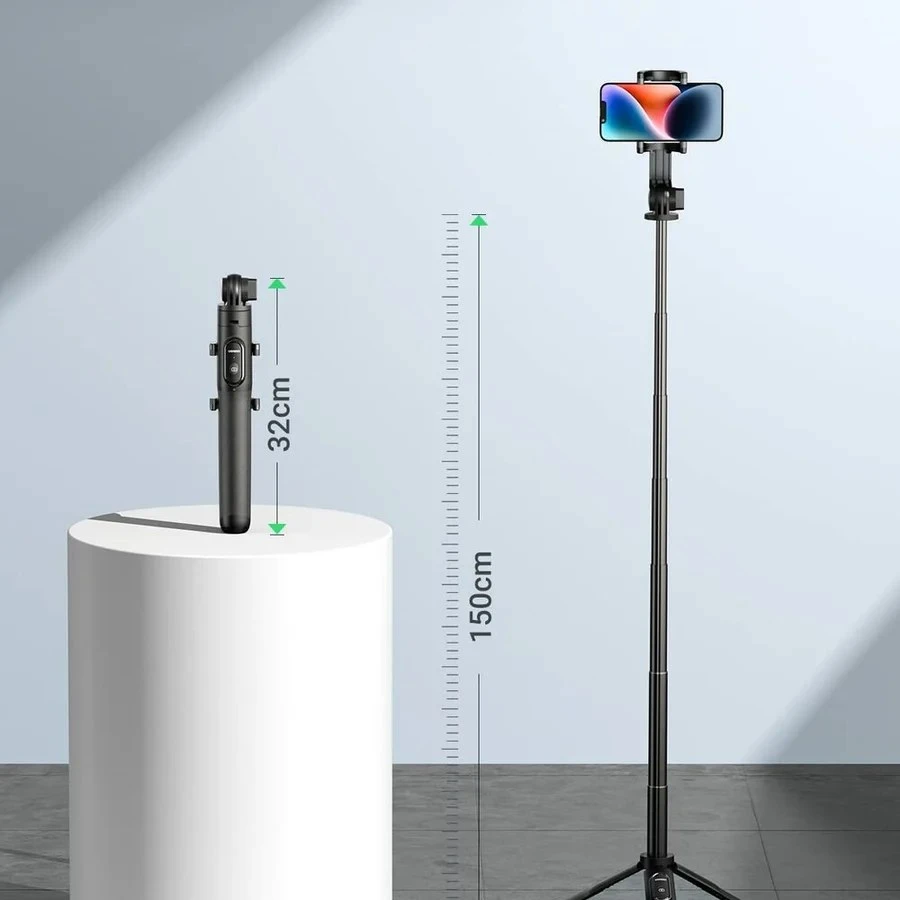 Ugreen Selfie stick trikojis su Bluetooth pulteliu 4.6-7.2" telefonams veiksmo kameroms