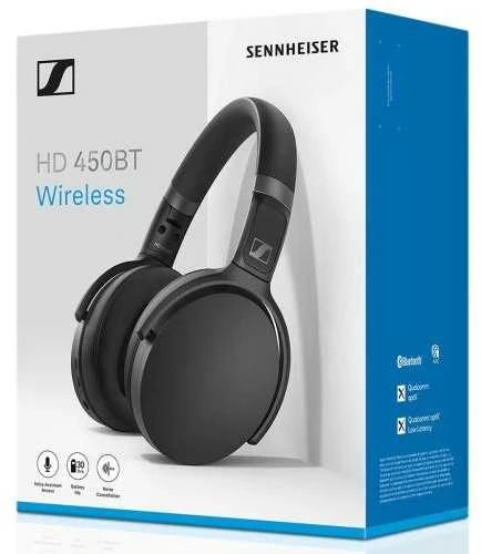 Belaidės ausinės Sennheiser Epos HD 450BT, Juodos