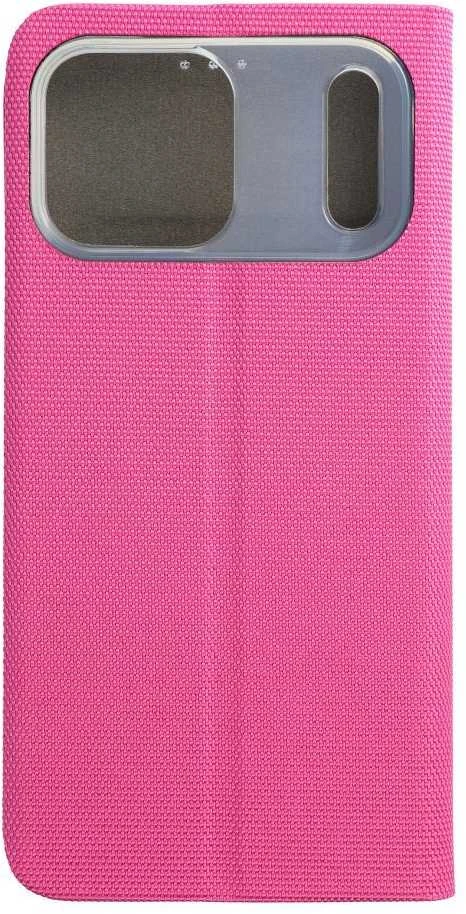 OEM atverčiamas dėklas, skirtas iPhone 17 PRO MAX / 18 PRO MAX, jautriai knygai, rožinis