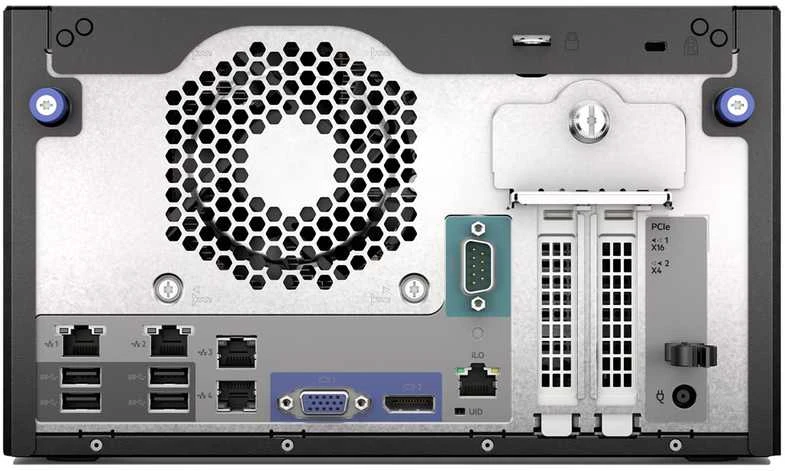 Serveris Hewlett Packard (HP) „HPE ProLiant MicroServer Gen11 E-2434 4c 32GB-U 4LFF-NHP 2x4TB HDD 180W“ išorinis PS EMEA Cmp Mod Svr