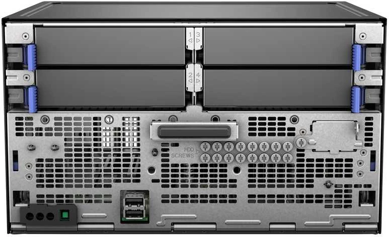 Serveris Hewlett Packard (HP) „HPE ProLiant MicroServer Gen11 E-2434 4c 32GB-U 4LFF-NHP 2x4TB HDD 180W“ išorinis PS EMEA Cmp Mod Svr