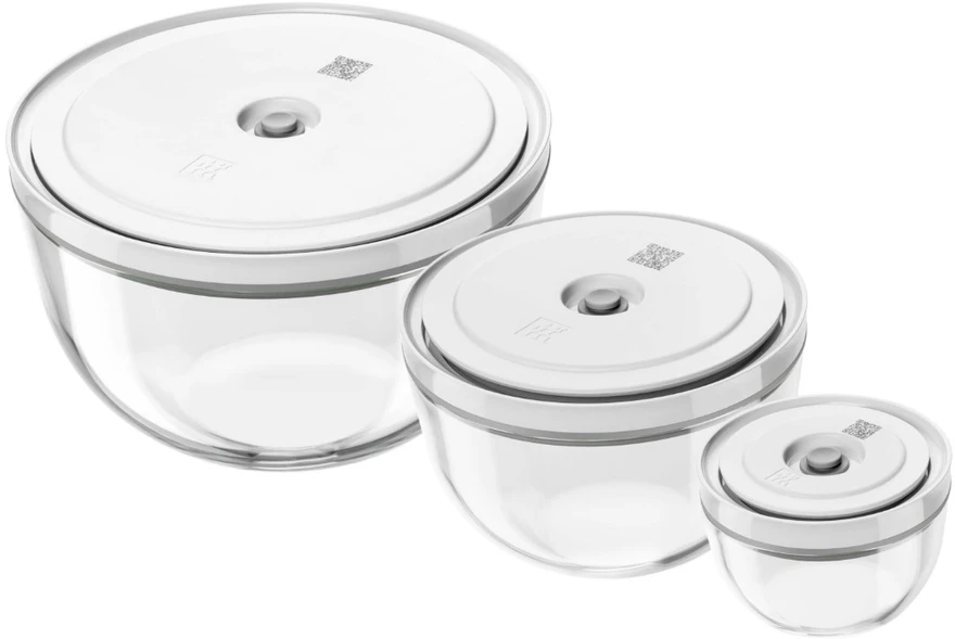 Set of 3 Zwilling Fresh&Save glass bowls