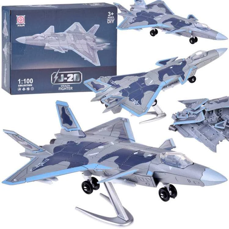 Jokomisiada Konstrukcijos kaladėlių rinkinys J-20 koviniam lėktuvui, modelis 1:100 ZA5026