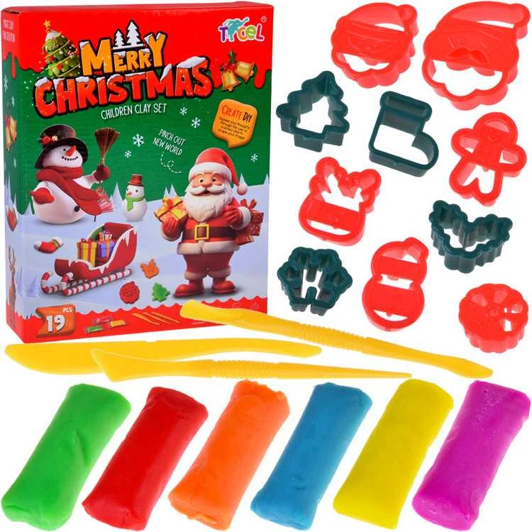 Jokomisiada Set of clay + Christmas themed molds ZA5764