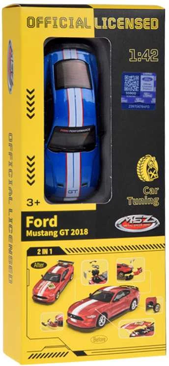 Jokomisiada Metalinių automobilių rinkinys TUNING licencijuotas Ford Mustang GT 1:42 ZA5057