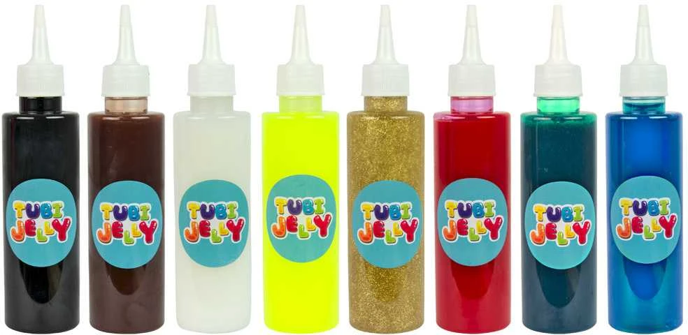 Tuban 8 spalvų Tubi Jelly rinkinys su nedideliu akvariumu - Piratai