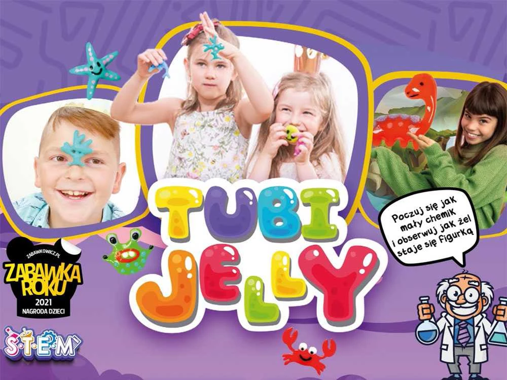 Tuban 8 spalvų Tubi Jelly rinkinys su nedideliu akvariumu - Piratai