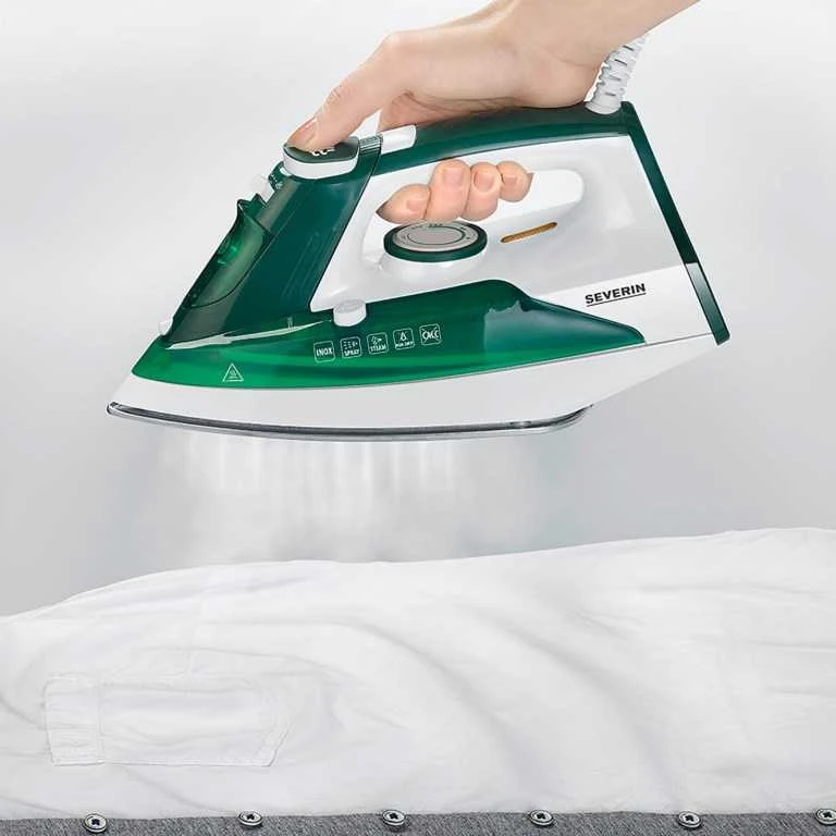 Severin BA 3261 iron Garų lygintuvas Ceramic soleplate 2400 W Baltas, Žalias