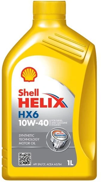 Automobilio variklio tepalas Shell Helix HX6, 10W-40, 1 l