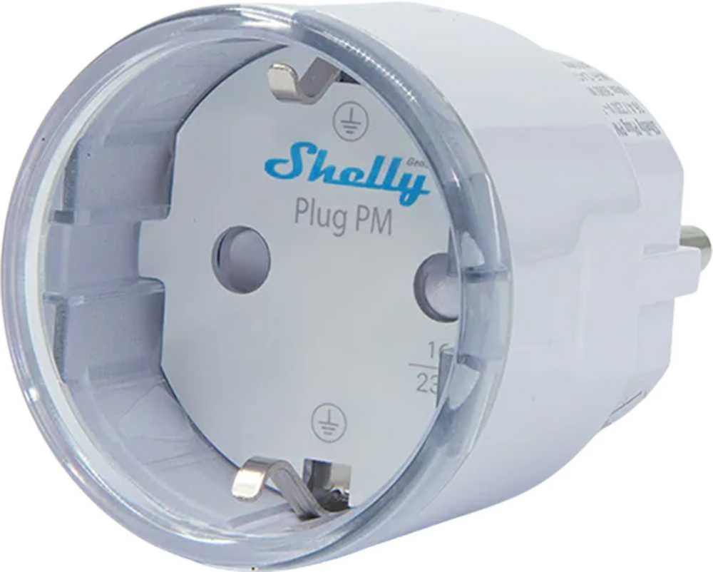 Shelly Plug PM Gen3 išmanusis 16A kištukas, baltas