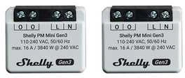 2 Shelly PM Mini Gen3 valdiklių rinkinys