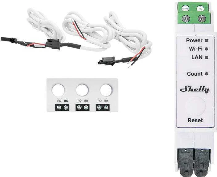 Shelly PRO 3EM-3CT63 elektros sąnaudų skaitiklis