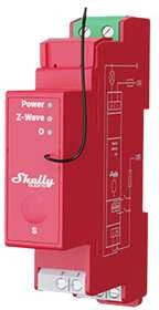 Shelly Qubino Pro 1PM DIN rail Relay, 1-channel, Z-Wave (Power ...