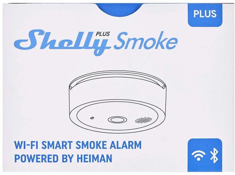 Shelly Plus Smoke Wifi dūmų sensorius / sirena