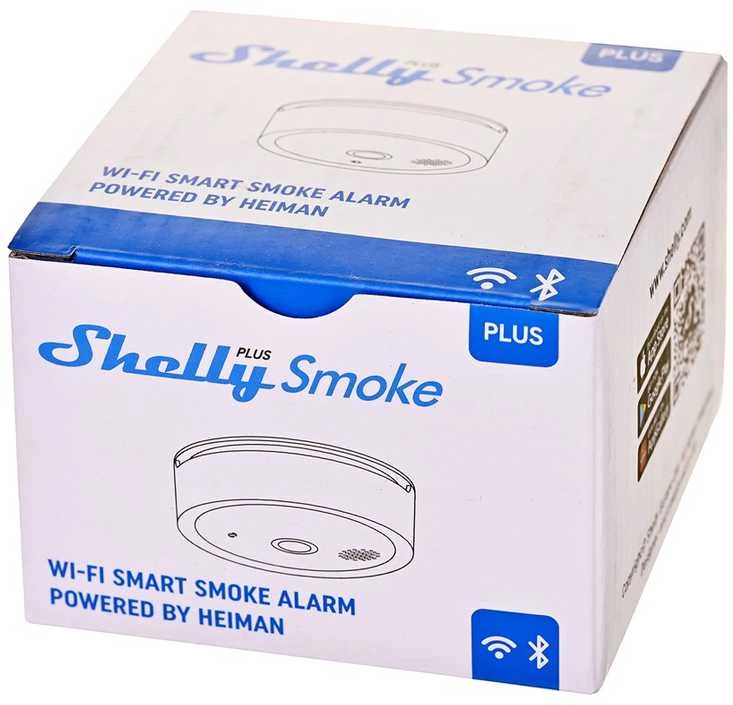 Shelly Plus Smoke Wifi dūmų sensorius / sirena
